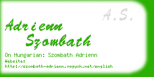 adrienn szombath business card